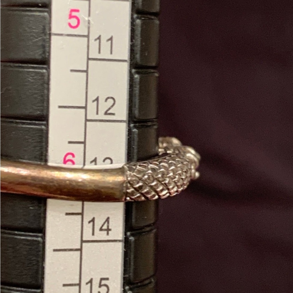 Judith Ripka Silver Diamond Ring - Picture 5 of 6